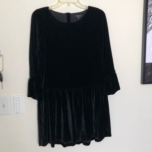 Madewell Velvet Shift Dress
